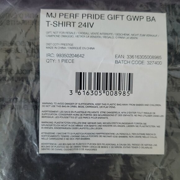 NWT MARC JACOBS Perfect Pride Light Pink Tee Shirt Unisex Size L - Picture 5 of 5